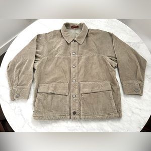 Patagonia Organic Corduroy Button Down Jacket Coat - Beige - Women’s Size Small